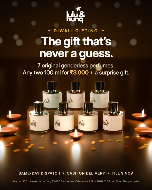 Diwali ad: the gift that's never a guess, all seven bottles among diyas